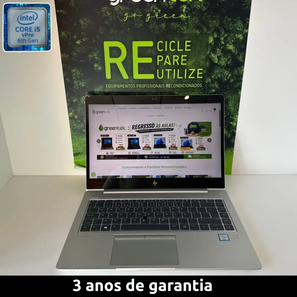 HP Elitebook 840 G5, i5-8ªgerª, 8GB RAM, 256GB SSD, Windows 11 PRo - Grade A