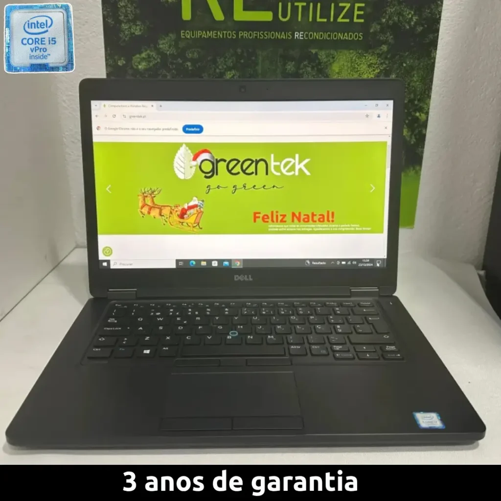 Dell Latitude 5480, i5-6ªger, 8GB RAM, 256GB SSD, Windows 10 Pro - Grade A