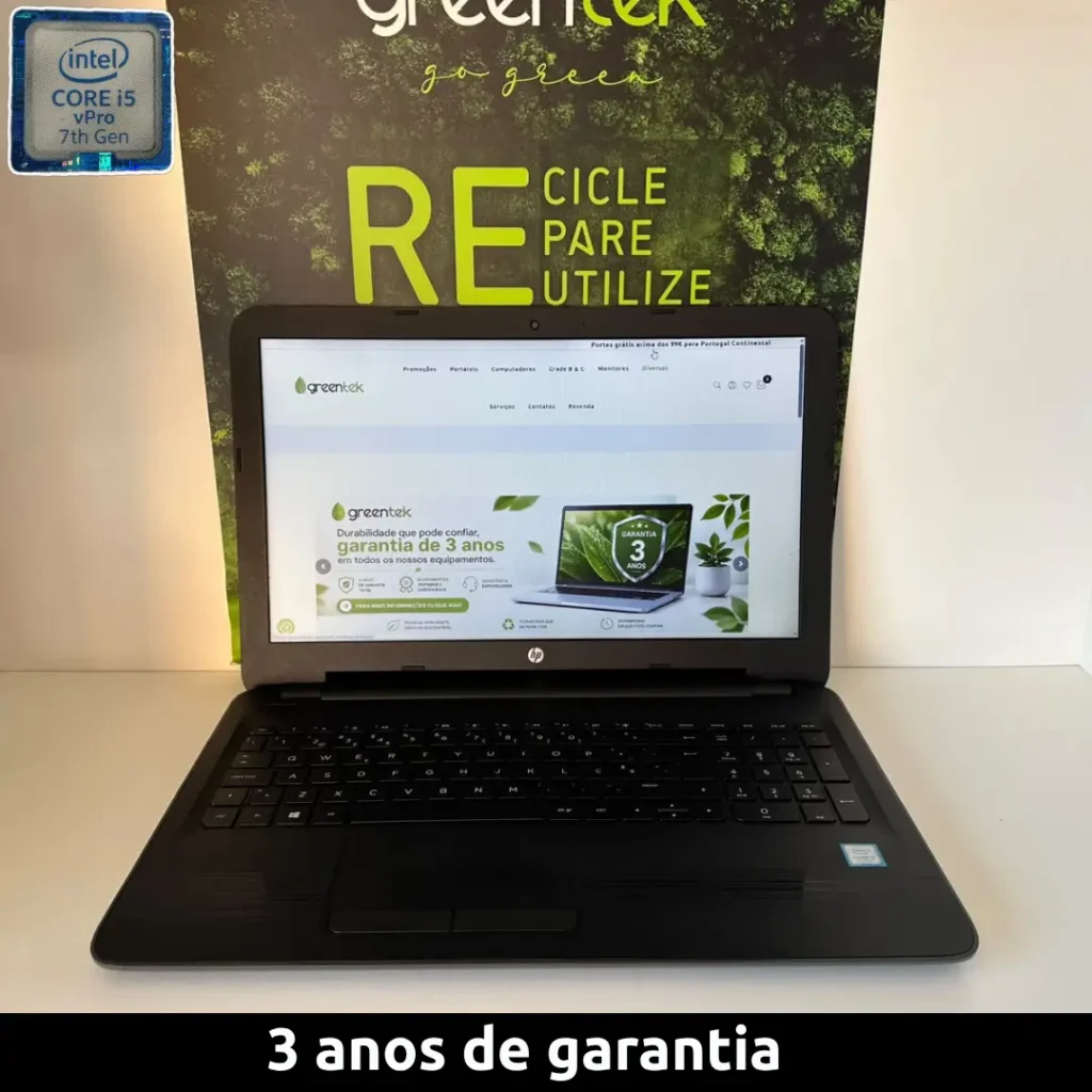 HP 250 G5, intel core i5-7ª, 8GB RAM, 120GB SSD, Windows 10 Pro - Grade A