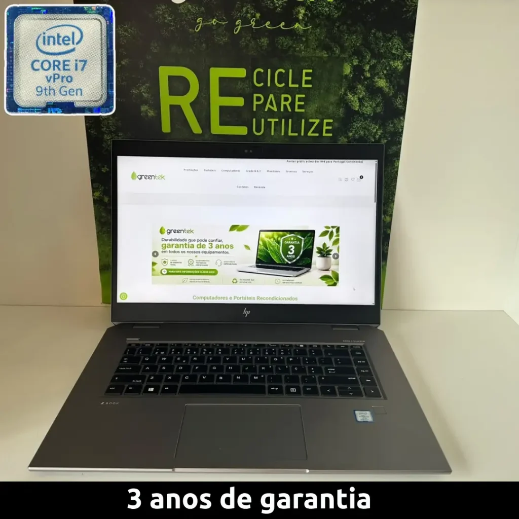 HP ZBook Studio G5, intel core i7-9ª, 32GB RAM, 512GB SSD, Windows 11 Pro - Grade A